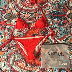 SHEIN Red Bikini Set